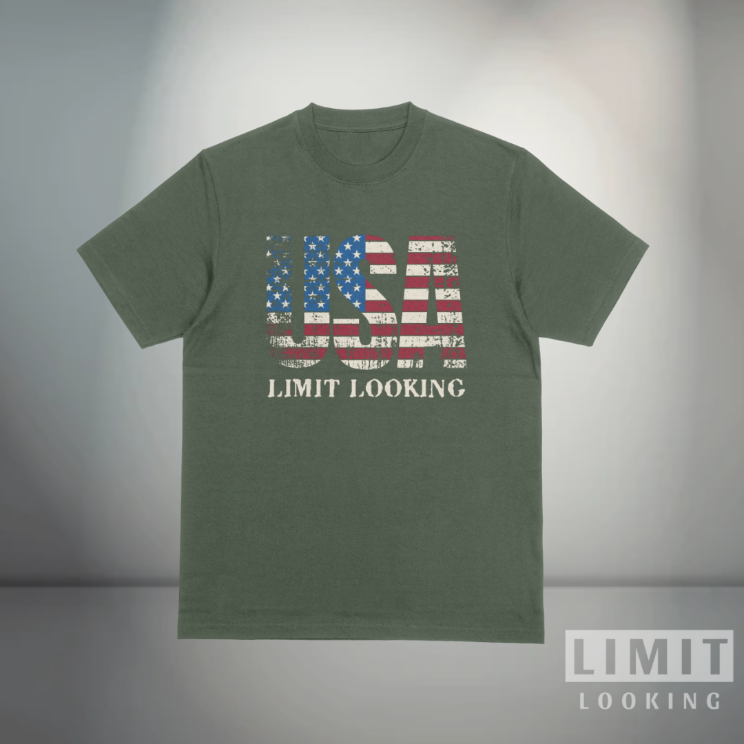 CAMISETA USA - VERDE MILITAR