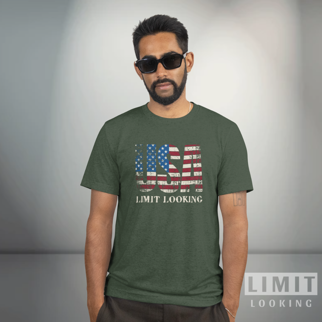 CAMISETA USA - VERDE MILITAR