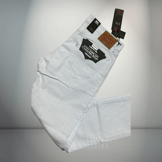 Blanco - Levis 512 Slim Hombre