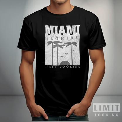 CAMISETA MIAMI - COLOR NEGRO