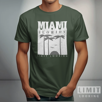 CAMISETA MIAMI - VERDE MILITAR