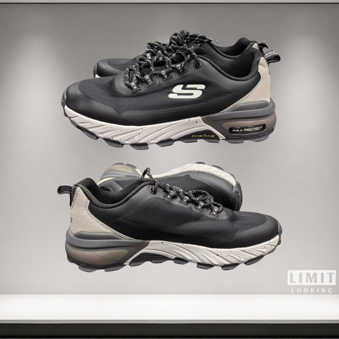 Skechers Max Protect Promote Track - Negro Blanco Beige