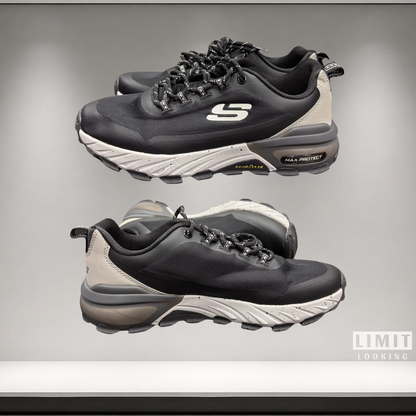 Skechers Max Protect Promote Track - Negro Blanco Beige