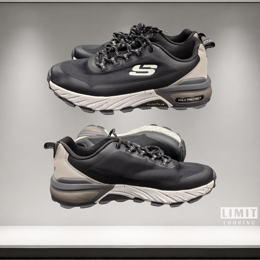 Skechers Max Protect Promote Track - Negro Blanco Beige