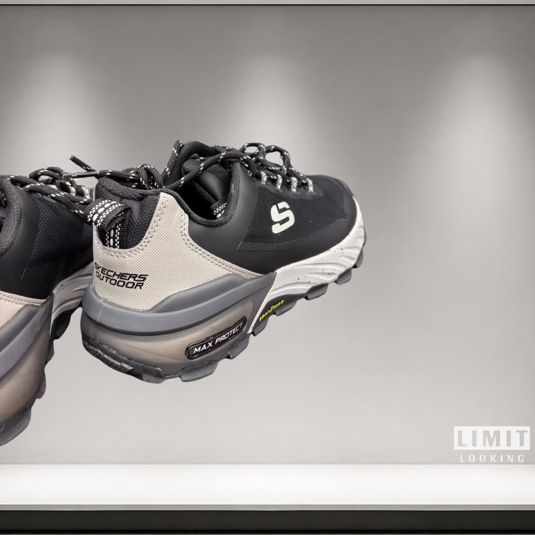 Skechers Max Protect Promote Track - Negro Blanco Beige