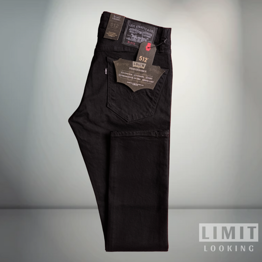 Negro Mate - Levis 512 Slim Hombre