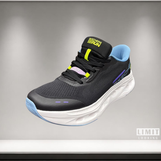 Skechers Max Cushioning Glide Step - Negro Azul