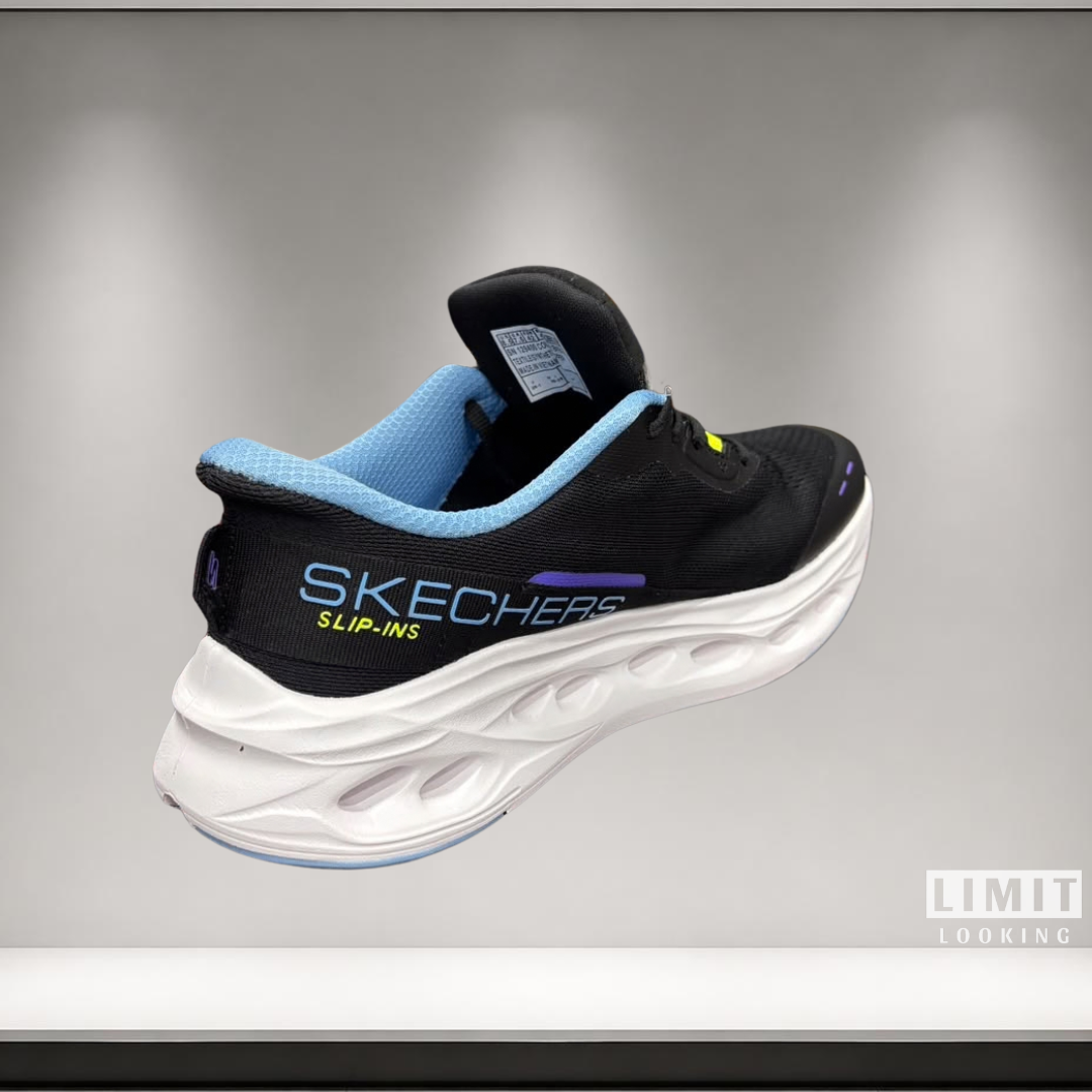 Skechers Max Cushioning Glide Step - Negro Azul