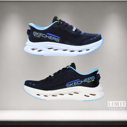 Skechers Max Cushioning Glide Step - Negro Azul